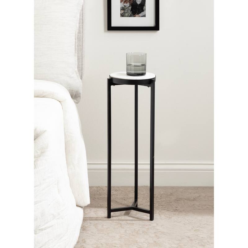Kate and Laurel Aguilar Glam Drink Table - 9x9x23