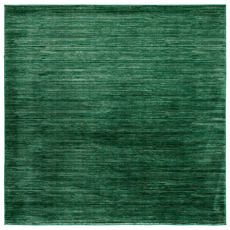 SAFAVIEH Vision Sunanda Modern Ombre Tonal Rug - 6'7" Square - Dark Green