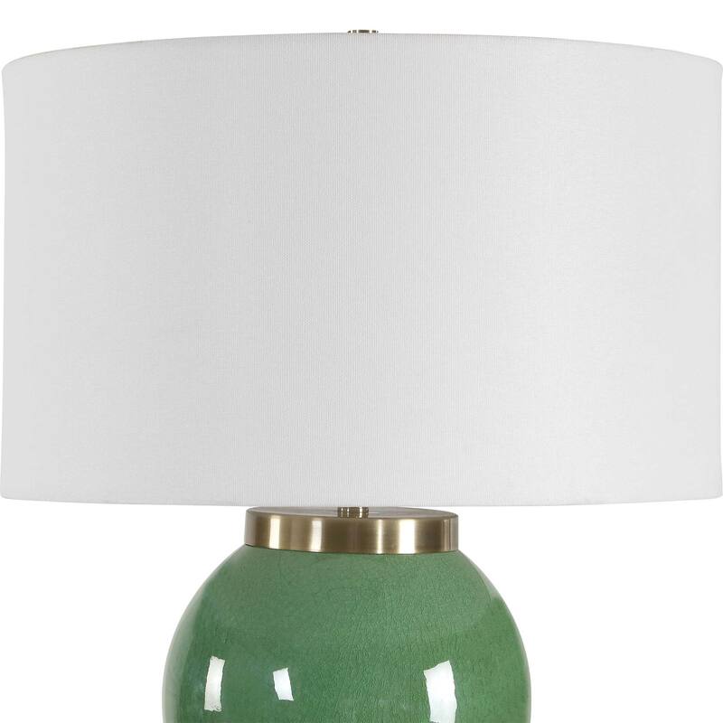 Uttermost Banner Green Spheres Table Lamp - 17.00" W x 28.00" H x 17.00" D