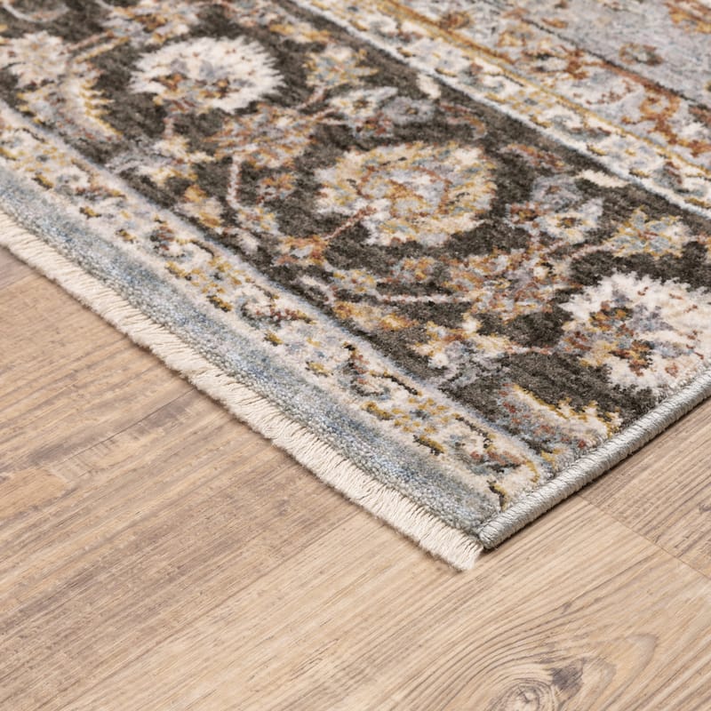 Style Haven Marley Faded Medallion Fringed Area Rug