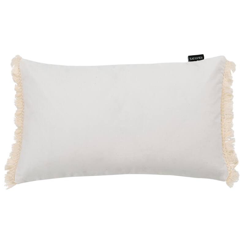 SAFAVIEH Helena 12 x 20-inch Fringe Pillow