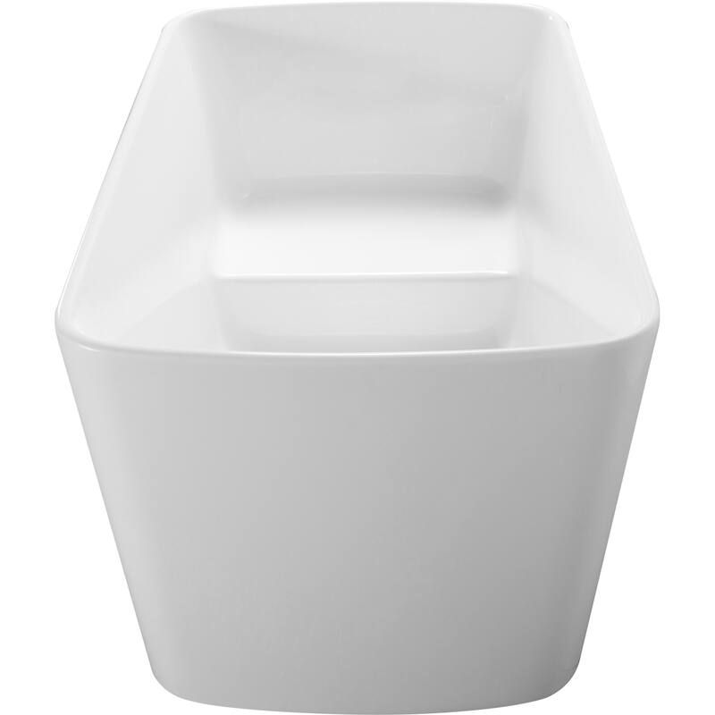 49" Square-shape Acrylic Freestanding Soaking Bathtub