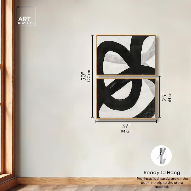 Infinite Loop I Canvas Set of 2 by Art Remedy