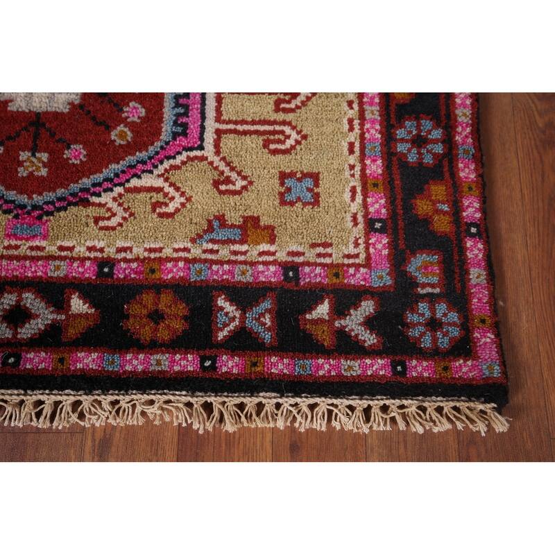 Khotan Oriental Accent Rug Hand-Knotted Wool Carpet - 2'11"x 4'11"