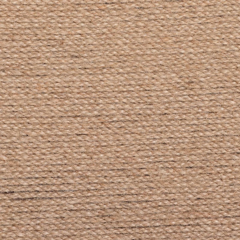 Lenka Natural Jute Coffee Table - Textured Handwoven Cocktail Table with Sculptural Base and Irregular Top for Living Room