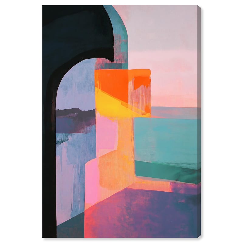 Color Blocks III Canvas by Art Remedy, Gallery Wrapped - 10" x 15"