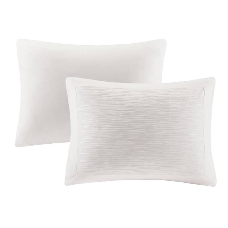 N Natori Hanae Cotton Blend Yarn Dyed 3 Piece Comforter Set 2-Color Option