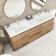 preview thumbnail 39 of 85, Floating Bathroom Vanity with Integrated Resin Top