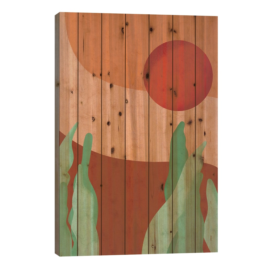 Wild Snake Print On Wood by Reyna Noriega - Multi-Color