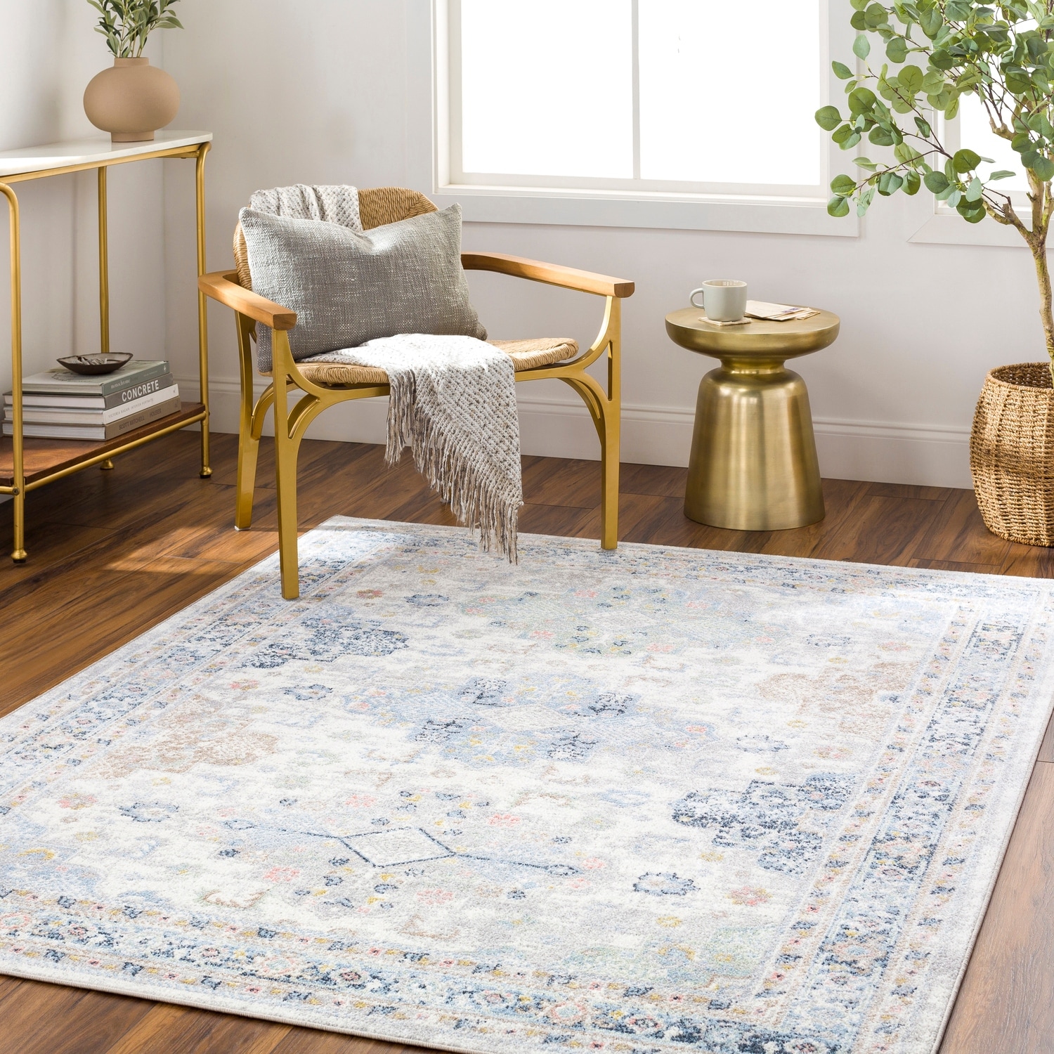 Livabliss Lavadora Traditional Washable Area Rug