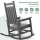 preview thumbnail 84 of 110, Modern High-Back Rocking Adirondack Chair All Weather