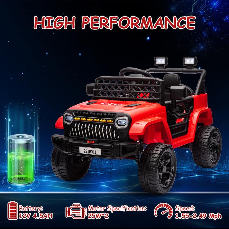 12V Kids Ride On Truck Electric Vehicle Battery Powered Car Toddles Ride On Toy