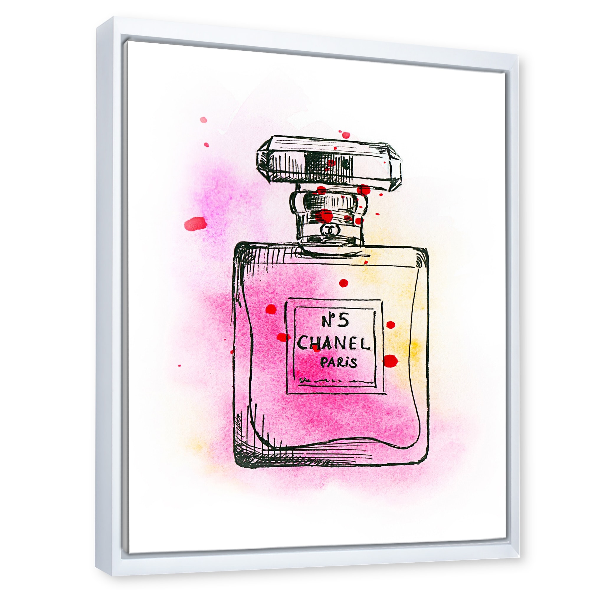 Image of Chanel No 5 Glitter Parfum Canvas Artwork