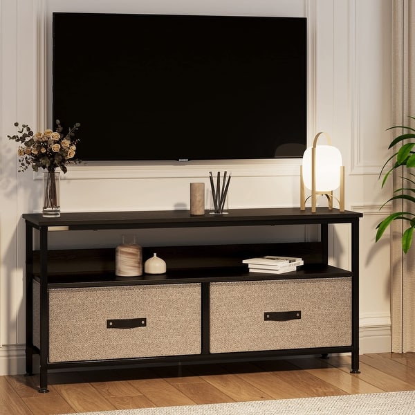 50 Inch TV Stand for Bedroom Small TV Stand Dresser with Drawers and  Shelves - Bed Bath & Beyond - 40148380