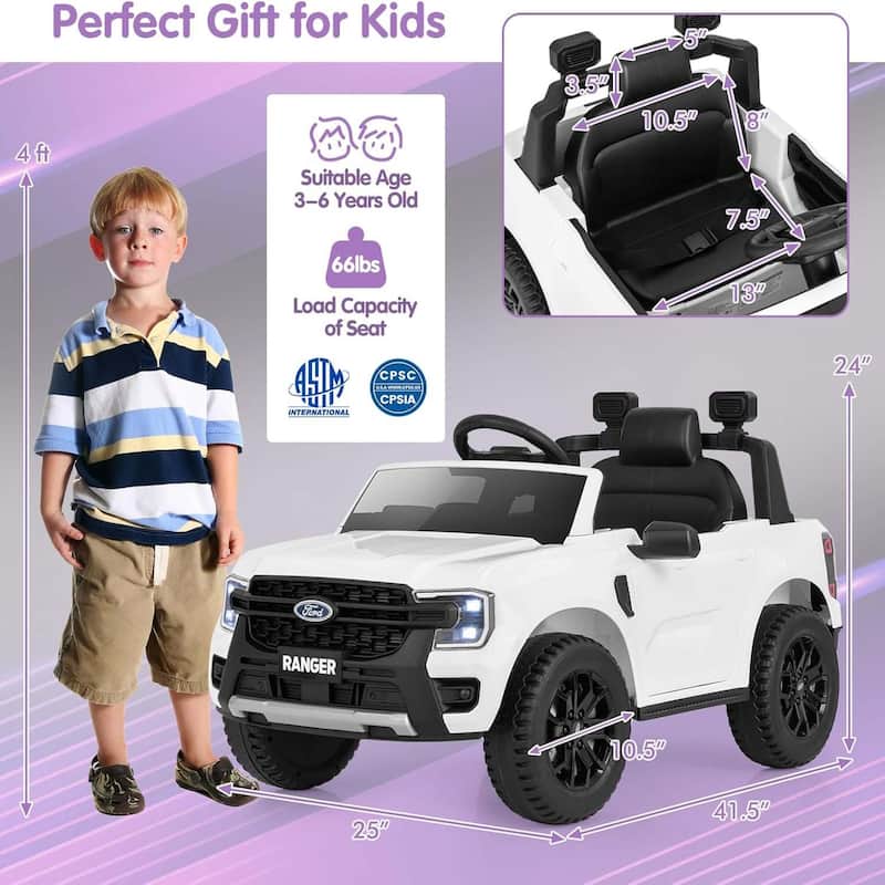 12V Ride On Car Battery Powered Ride On Toy with Remote Control