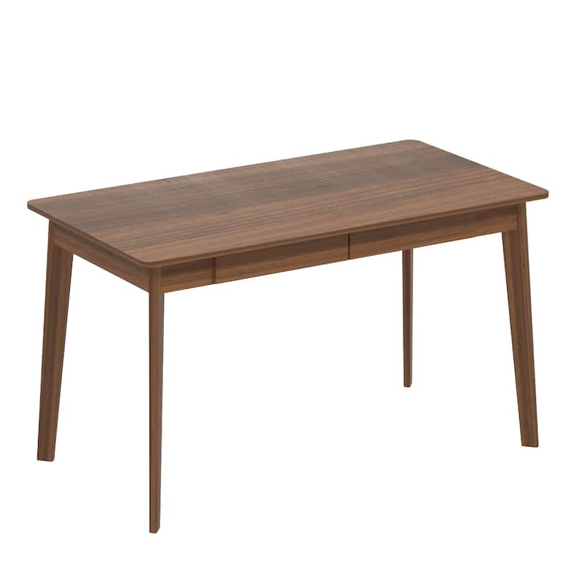 Modern Computer Desk Wood Work Tables With 2 Drawers