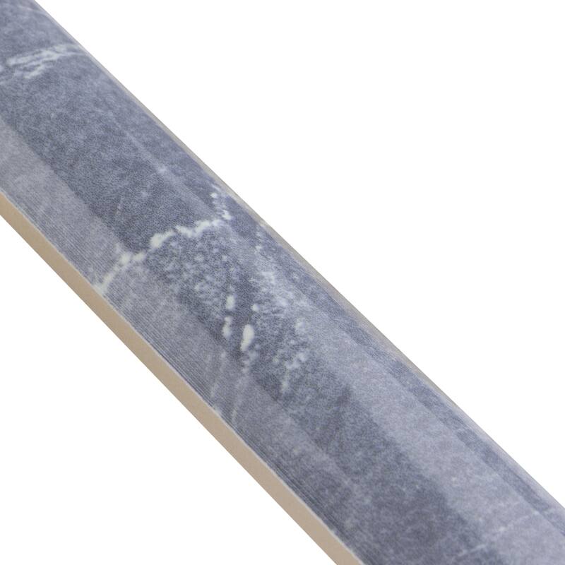 Merola Tile Aroas Cigarro Gris 1" x 7-7/8" Ceramic Wall Trim - (1 Tile)