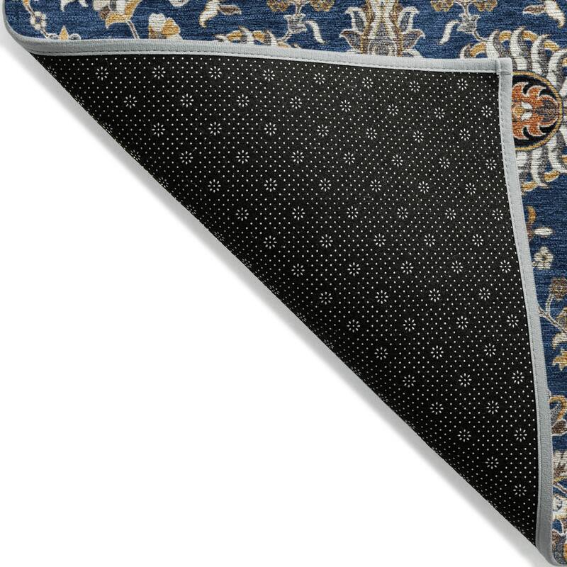 Machine Washable Indoor/Outdoor Traditional Persian Chantille Rug