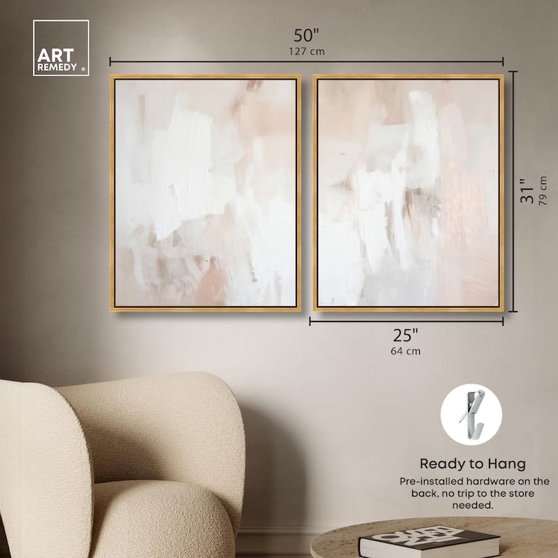 Opalescent Hues III Canvas Set of 2 by Art Remedy