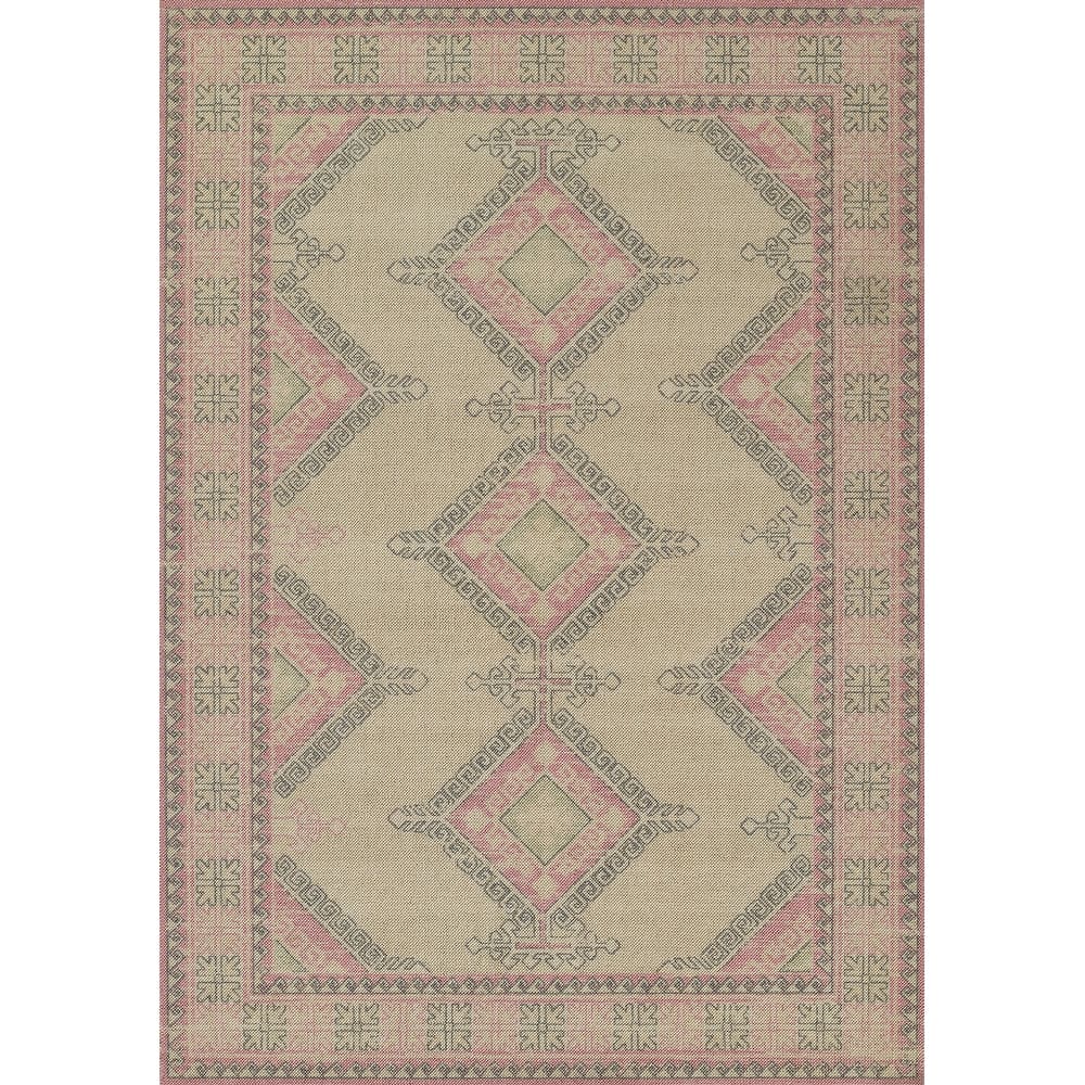 Momeni Anatolia Medallion Wool and Nylon Blue Area Rug