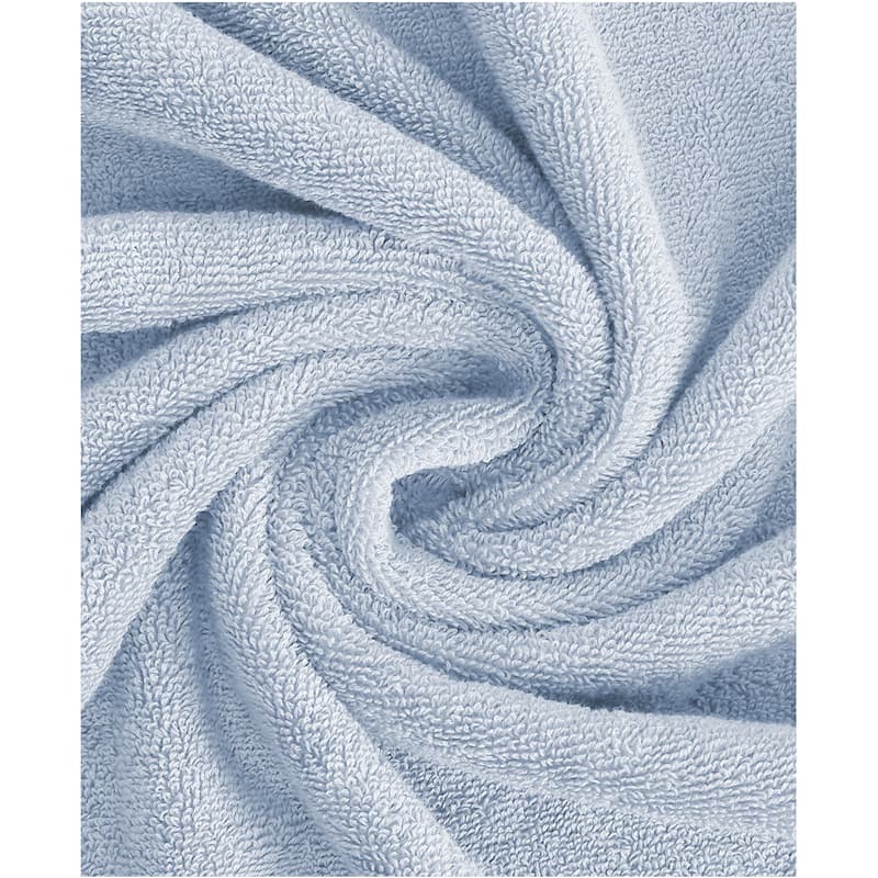 Feather and Stitch NY 650 GSM Premium Cotton 6 Piece Towel Set Super Absorbent Quick Dry Spa Quality
