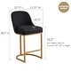 preview thumbnail 9 of 81, Leick Home Upholstered Barrelback Counter Stool with Metal Base