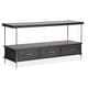 preview thumbnail 1 of 9, Magnussen Home Spencer Dark Briarsmoke Rectangular Sofa Table - 60''W x 16''D x 28''H 60''W x 16''D x 28''H