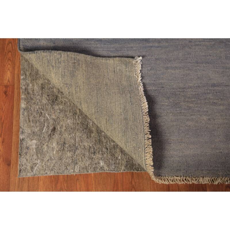 Grey Modern Gabbeh Oriental Area Rug Handmade Wool Carpet - 6'7" x 9'8"