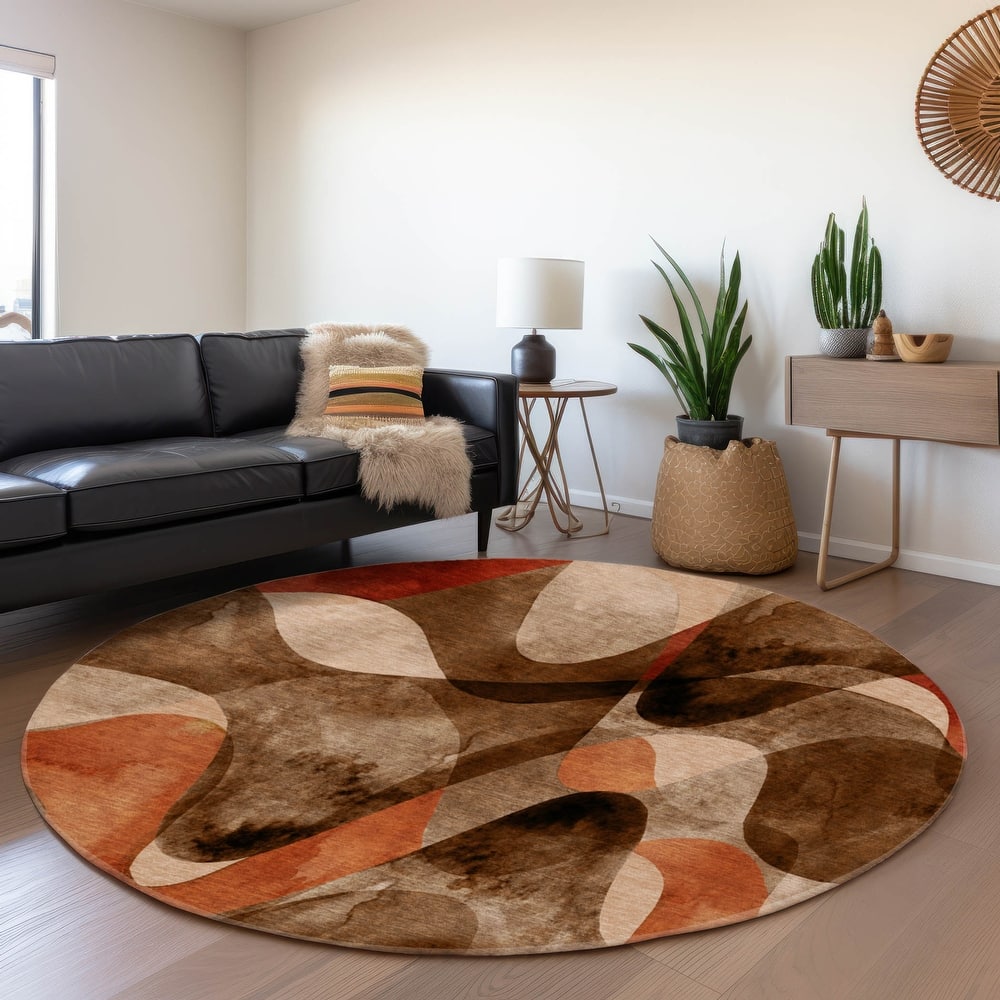 Premium Washable Super Soft Abstract Contemporary Mayfield Rug