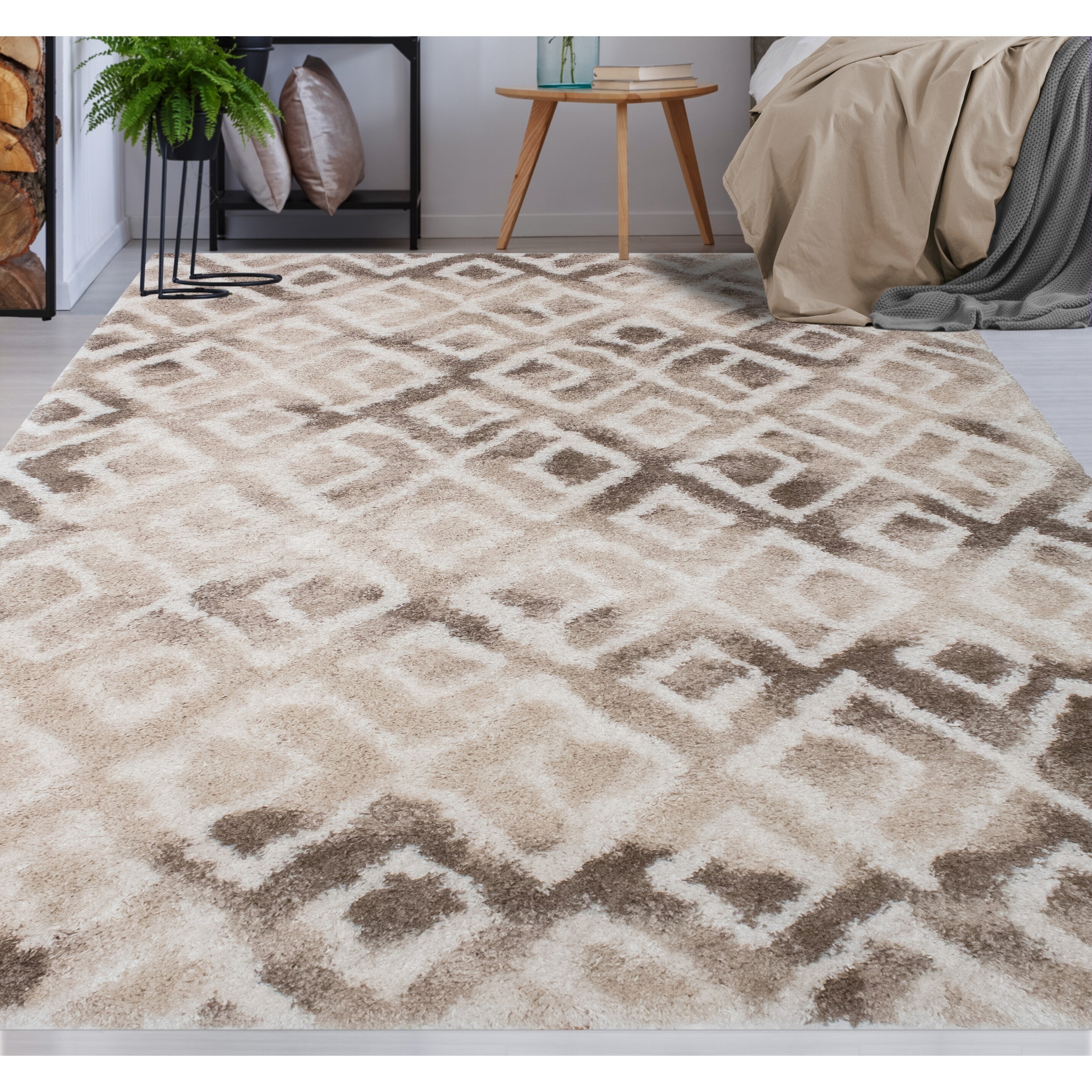 5'3 x 8'0 S738A-FDR21 NOORI RUG Lux Shag Blue/Ivory Rug 5'3 x 8'0 S738A-FDR21 NOORI RUG Lux Shag Blue/Ivory Rug