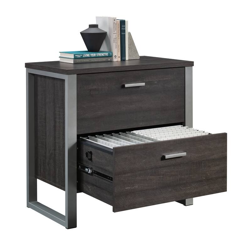 Lateral File, File Cabinet , Office Storage Cabinet Dark Brown finish
