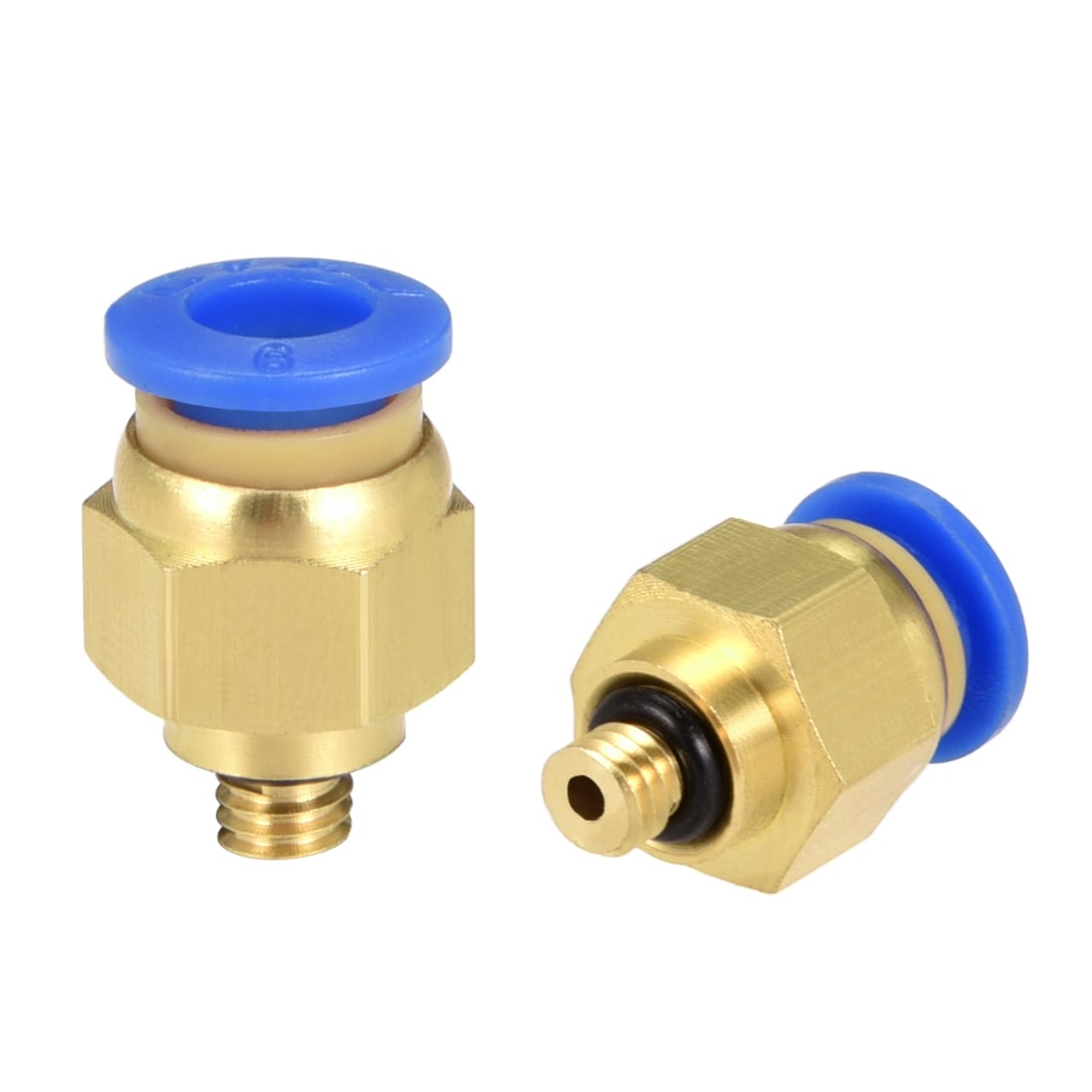 5 PCS Straight Pneumatic Air Gas Quick Fitting Connector Tube Hose 6 mm 1/4" 