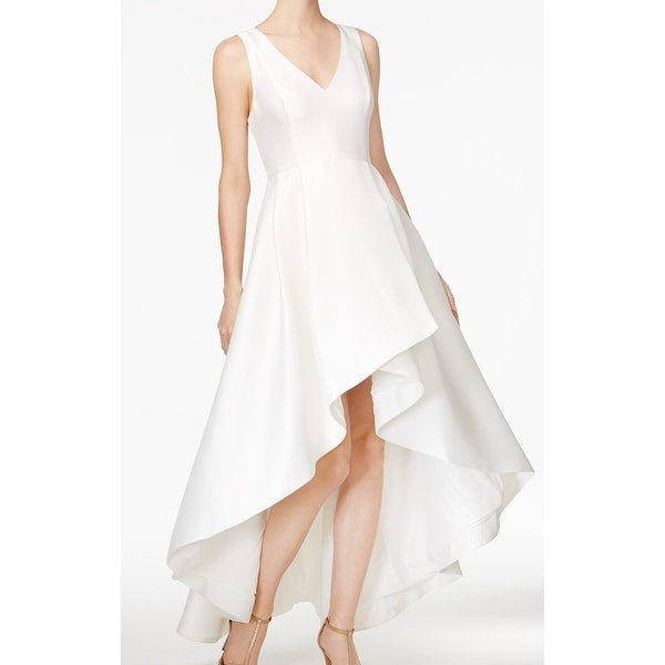 calvin klein white gown
