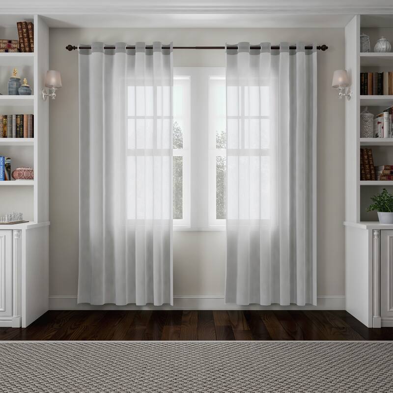 1-Inch Decorative Modern Urn Finial Curtain Rod by Lavish Home