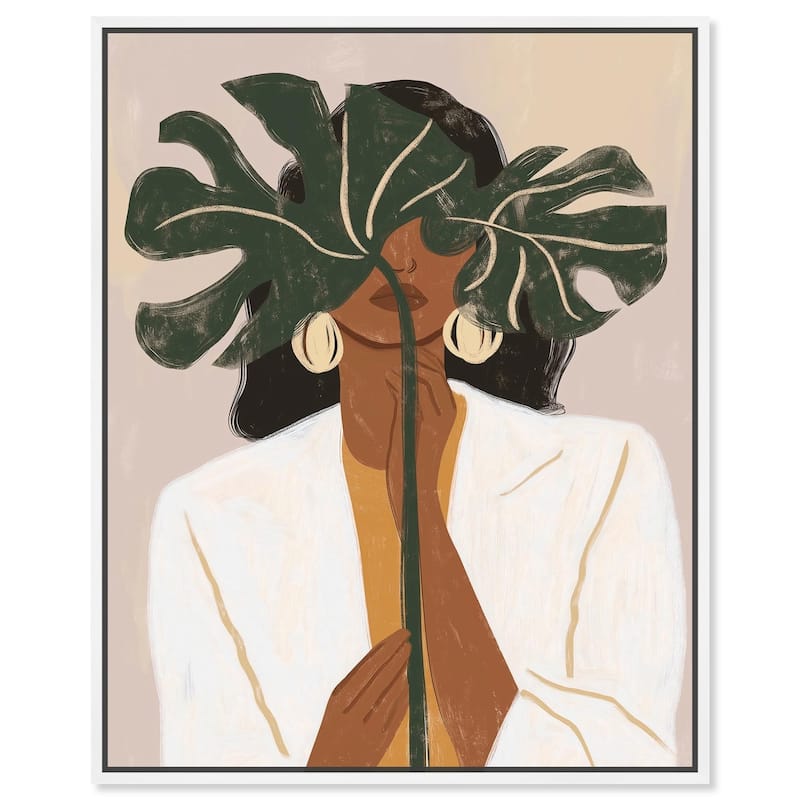 Leiva I Canvas by Art Remedy - White - 30" x 36"