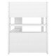 preview thumbnail 14 of 12, Wood Loft Bed with Cabinet and Bookshelf, Full Size Loft with Wardrobe and Desk for Kids, White