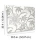 preview thumbnail 6 of 5, A-Street Prints Star Flower Charcoal Floral Trail Wallpaper