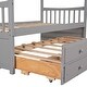 preview thumbnail 8 of 7, Gray Twin House Bed with Trundle and Drawers