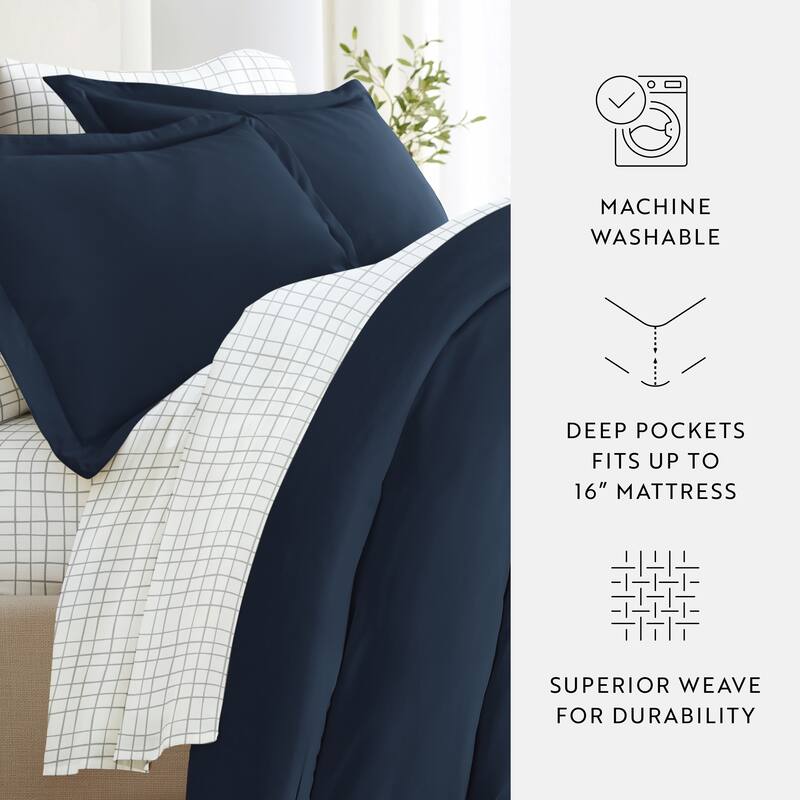 8pc Solid Duvet Bundle