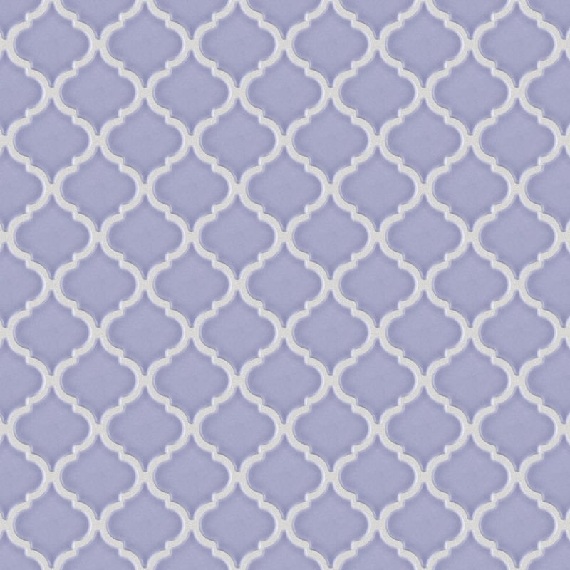Merola Tile Hudson Tangier Lavendar 12-3/8" x 12-3/8" Porcelain Mosaic Floor and Wall Tile