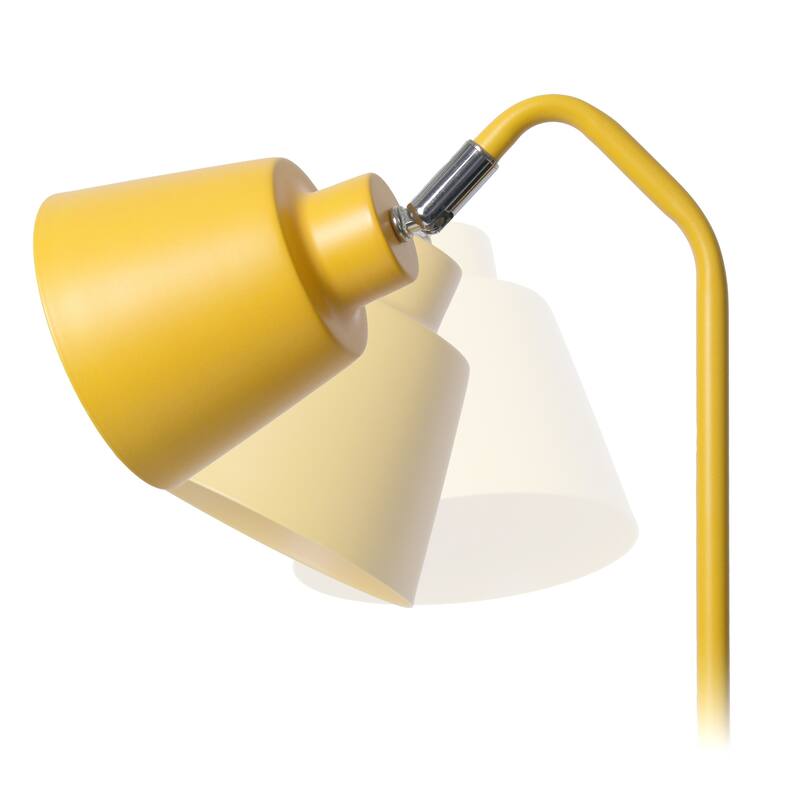 Adjustable Head Desk Lamp with Cone Shade - 16" - Yellow