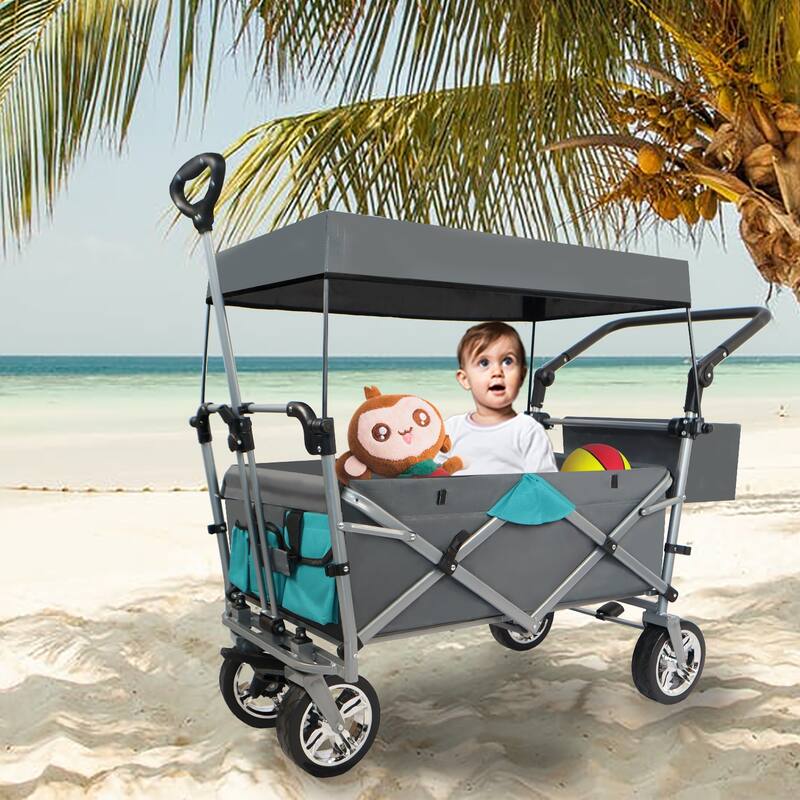 Folding Wagon with Removable Canopy