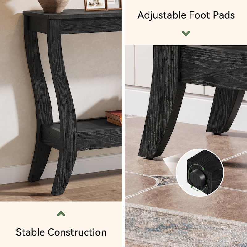 Solid Wood Console Table Behind The Sofa Table for Entryway