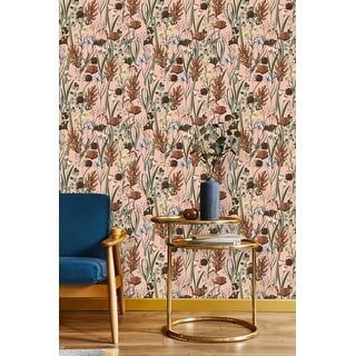 Autumn Leaves and Flowers Wallpaper - Bed Bath & Beyond - 34987496