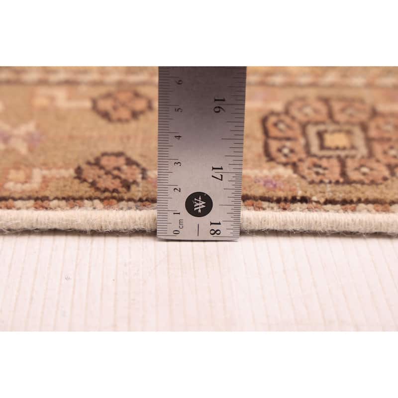 ECARPETGALLERY Hand-knotted Antalya Vintage Brown Wool Rug - 4'0 x 5'11