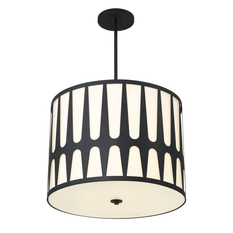 Royston 5 Light Black Pendant - 24'' W x 18.37'' H