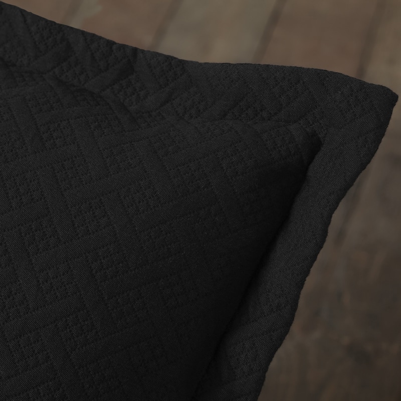 Superior Basketweave Cotton Decorative Bedspread Set