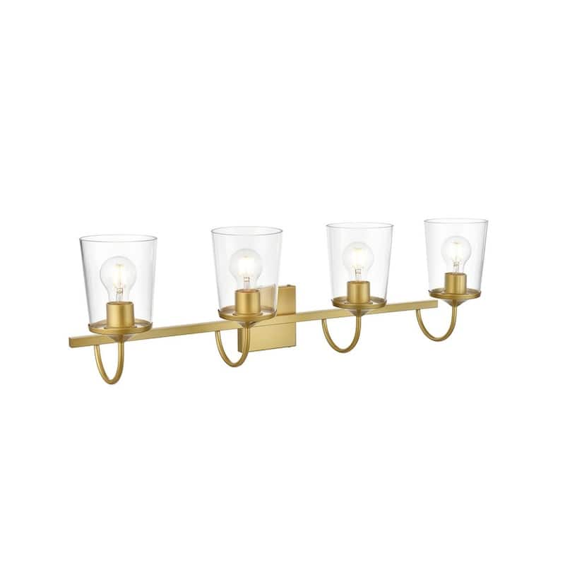 Avant 1 Light Black and Clear Bath Sconce