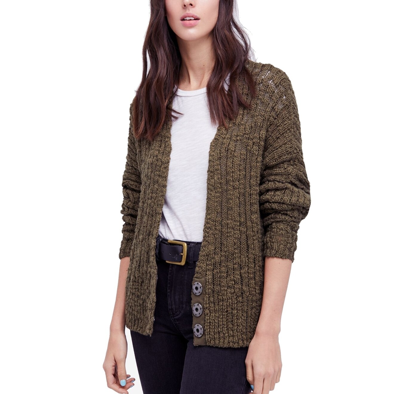 3 button cardigan sweater