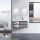 preview thumbnail 20 of 18, Modern Crystal Wall Sconce Bathroom Vanity Hallway Light Fixtures Black